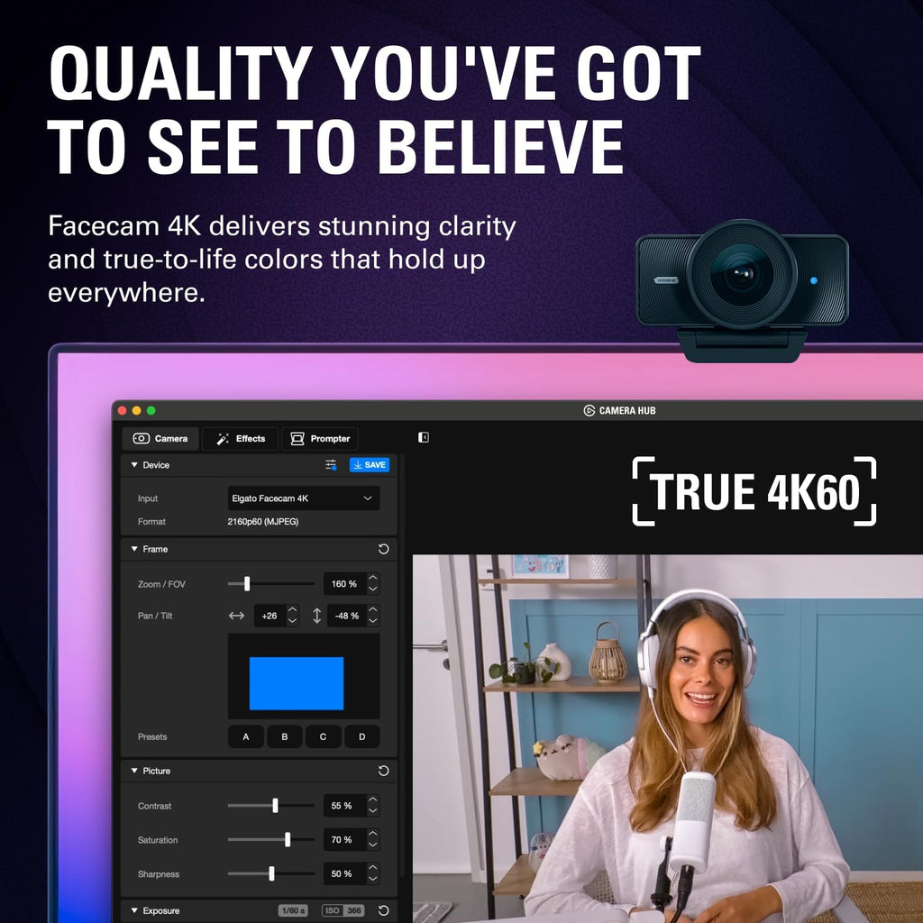 premium 4K Ultra HD webcam