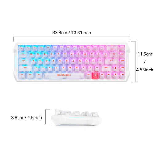 68-Key Hall Effect Mechanical Gaming Keyboard
