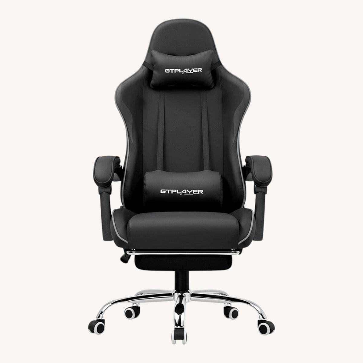 Ergonomic Gaming Chair with Footrest & Lumbar Support